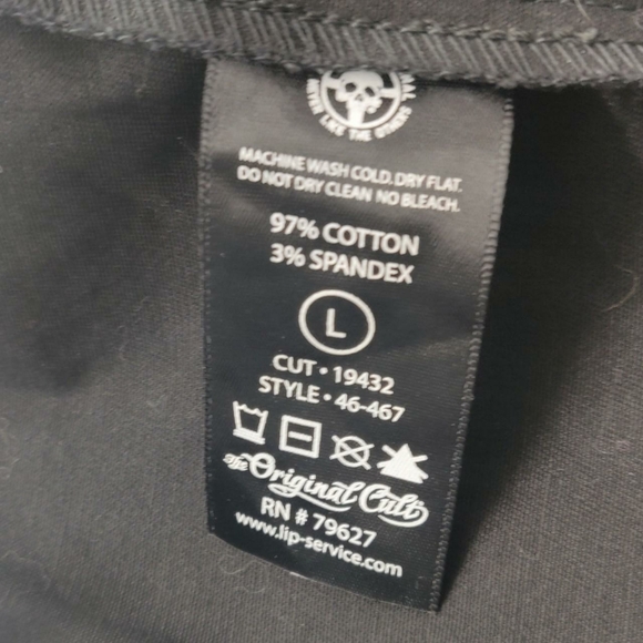 Rare Vintage DEADSTOCK Lip Service Grey Plaid Studded Corset Top - Picture 8 of 8